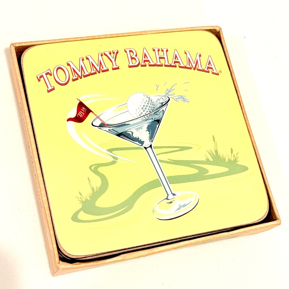 Tommy Bahama Golf Coasters Set 6